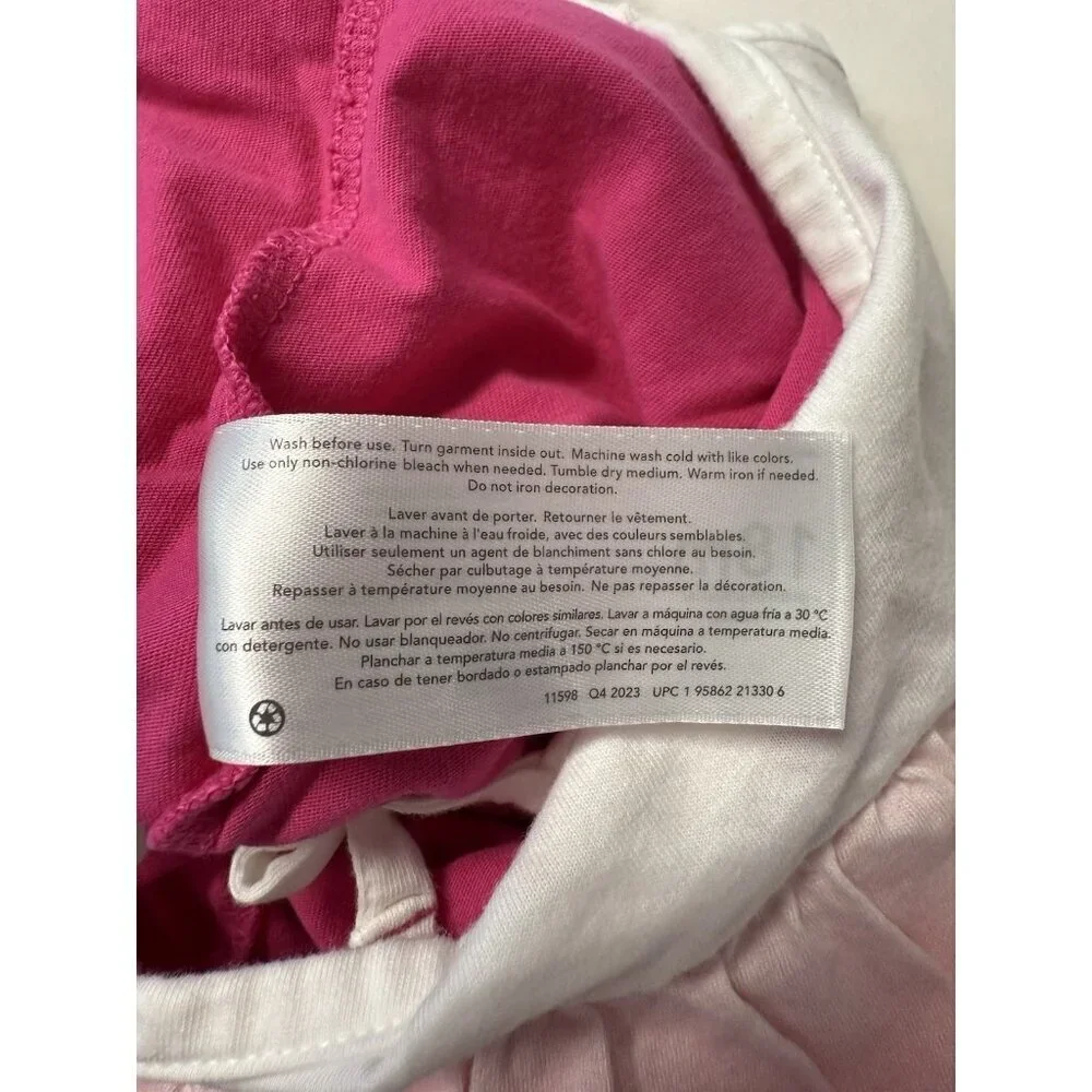 Carters Baby Girl Skirted Rompers Set of 2~Sz 18M~Yellow Floral/Pink Fade L15 02